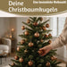 KI-generiertes Bild,12 Design Weihnachtskugeln 6cm Brandy Set Kunststoff Weihnachtsbaum-Deko
