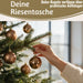KI-generiertes Bild,12 Design Weihnachtskugeln 6cm Brandy Set Kunststoff Weihnachtsbaum-Deko