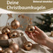 KI-generiertes Bild,12 Design Weihnachtskugeln 6cm Brandy Set Kunststoff Weihnachtsbaum-Deko