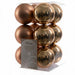 KI-generiertes Bild 12 Design Weihnachtskugeln 6cm Brandy Set Kunststoff Weihnachtsbaum-Deko