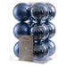 KI-generiertes Bild 12 Design Weihnachtskugeln 6cm Dämmerungsblau Set Kunststoff Weihnachtsbaum-Deko