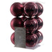 KI-generiertes Bild 12 Design Weihnachtskugeln 6cm Dunkelrosa Set Kunststoff Weihnachtsbaum-Deko