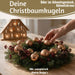 KI-generiertes Bild,18-20 Design Glas Weihnachtskugeln 6cm Rot Ochsenblut Christbaum Deko