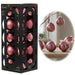KI-generiertes Bild 18-20 Design Glas Weihnachtskugeln 6cm Rosa Blütenrosa Christbaum Deko