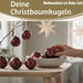 KI-generiertes Bild,18-20 Design Glas Weihnachtskugeln 6cm Braun Dunkelrosa Christbaum Dekokugel