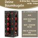 KI-generiertes Bild,18-20 Design Glas Weihnachtskugeln 6cm Rot Ochsenblut Christbaum Deko