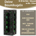 KI-generiertes Bild,18-20 Design Glas Weihnachtskugeln 6cm Grün Pinie Christbaum Dekokugel