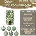 KI-generiertes Bild,12 Design Weihnachtskugeln 6cm Brandy Set Kunststoff Weihnachtsbaum-Deko
