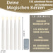 KI-generiertes Bild,5 XL LED 3D schwebende Stabkerzen 36cm Weiß Kerzen Fernbedienung flackernde Kerze