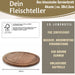 KI-generiertes Bild,Holz Fleischteller Servierteller 30cm Akazie Rund Schneidebrett Vesperbrett