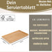 KI-generiertes Bild,Holz Serviertablett Braun 33x23cm Erhöhter Rand Küchentablett Kerzenschale