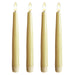 KI-generiertes Bild,LED 3D Stabkerzen Ribe 4´er Set Vanille Gelb 26cm Timer Fernbedienung flackernde Kerze