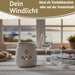 KI-generiertes Bild,Beton Windlicht Anker 13cm Shabby Grau Maritim Teelichthalter Kerzenhalter