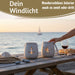 KI-generiertes Bild,Beton Windlicht Anker 13cm Shabby Grau Maritim Teelichthalter Kerzenhalter