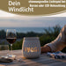 KI-generiertes Bild,Beton Windlicht Hygge 13cm Shabby Grau Maritim Teelichthalter Kerzenhalter