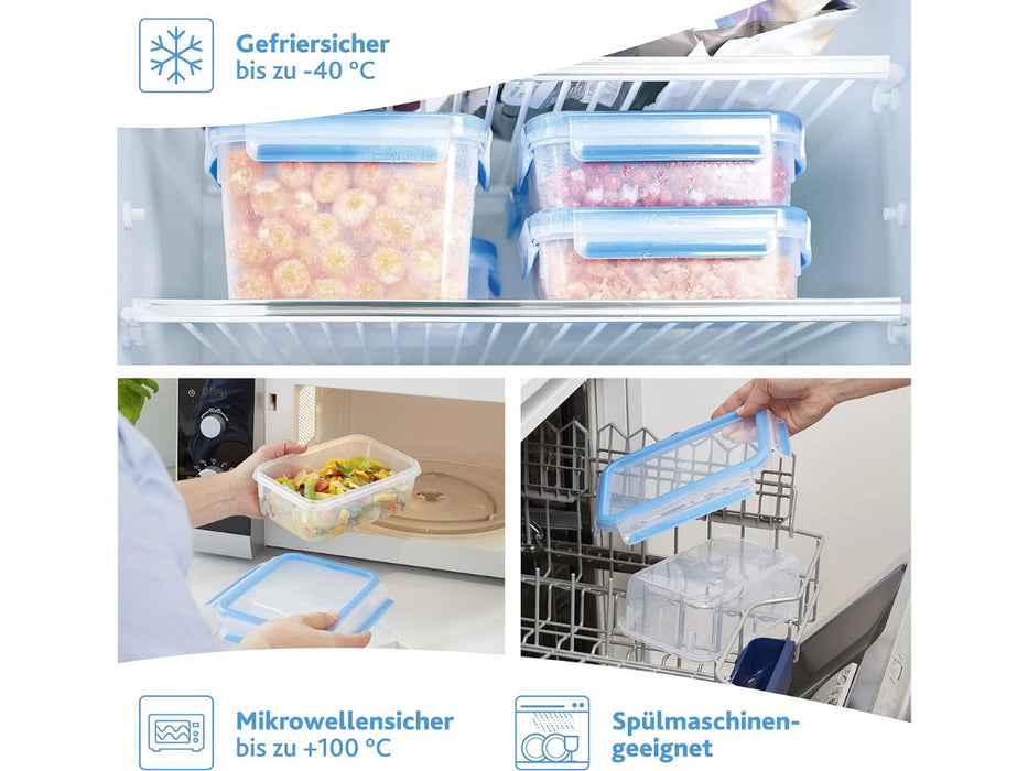 KI-generiertes Bild,Frischhaltedose Clip & Lock 1400ml mit Deckel Lebensmittel Mikrowelle Gefrierbox