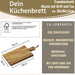 KI-generiertes Bild,Holz Griffbrett Servierbrett 35cm Akazie Eckig Schneidebrett Tranchierbrett
