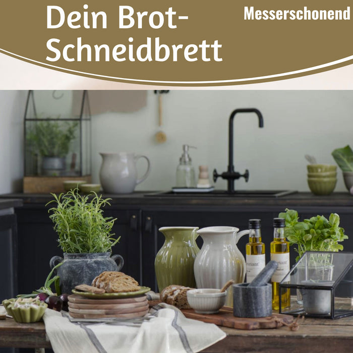 KI-generiertes Bild,Holz Griffbrett Servierbrett 35cm Akazie Eckig Schneidebrett Tranchierbrett