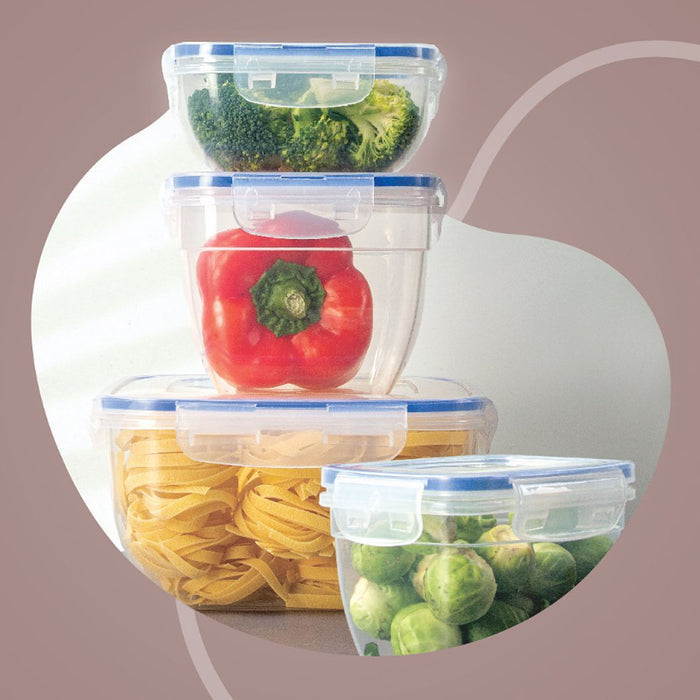 KI-generiertes Bild,Frischhaltedose Clip & Lock 1400ml mit Deckel Lebensmittel Mikrowelle Gefrierbox