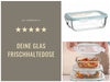 KI-generiertes Bild,Glas Frischhaltedose Cook & Lock 3´er Set  mit Deckel Lebensmittel Mikrowelle Gefrierbox