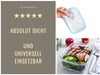 KI-generiertes Bild,Glas Frischhaltedose Cook & Lock 3´er Set  mit Deckel Lebensmittel Mikrowelle Gefrierbox