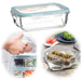 KI-generiertes Bild Glas Frischhaltedose Cook & Lock 550ml mit Deckel Lebensmittel Mikrowelle Gefrierbox