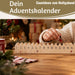KI-generiertes Bild,Vintage Holz Adventskalender gehender Gardist 50cm Countdown Xmas Deko