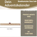 KI-generiertes Bild,Vintage Holz Adventskalender fahrendes Weihnachtsauto 50cm Countdown Xmas Deko