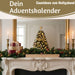 KI-generiertes Bild,Vintage Holz Adventskalender fahrendes Weihnachtsauto 50cm Countdown Xmas Deko