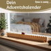 KI-generiertes Bild,Vintage Holz Adventskalender fahrendes Weihnachtsauto 50cm Countdown Xmas Deko