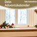 KI-generiertes Bild,Vintage Holz Adventskalender gehender Stern Silber glänzend 50cm Countdown Xmas Deko