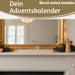 KI-generiertes Bild,Vintage Holz Adventskalender gehender Stern Silber glänzend 50cm Countdown Xmas Deko