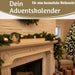 KI-generiertes Bild,Vintage Holz Adventskalender gehender Stern Silber glänzend 50cm Countdown Xmas Deko