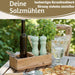KI-generiertes Bild,Design Holz Salzmühle & Pfeffermühle Set Grün 21x5cm Keramikmahlwerk Gewürzmühle