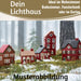 KI-generiertes Bild,Teelichthaus Lichterhaus Nyhavn 10cm Rot Braun Keramik Fachwerkhaus Teelichthalter