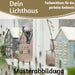 KI-generiertes Bild,Teelichthaus Lichterhaus Nyhavn 20cm Rot Schwarz Keramik Fachwerkhaus Teelichthalter