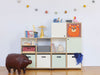 KI-generiertes Bild,Kinder Aufbewahrungsbox Bär 30cm Faltbar Spielzeug Organizer für Ikea Kallax