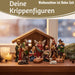 KI-generiertes Bild,Krippenfiguren Set 11 Figuren 10cm Traditionell Handbemalt Krippe Krippenset Xmas