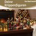 KI-generiertes Bild,Krippenfiguren Set 11 Figuren 10cm Traditionell Handbemalt Krippe Krippenset Xmas
