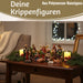 KI-generiertes Bild,Krippenfiguren Set 11 Figuren 10cm Traditionell Handbemalt Krippe Krippenset Xmas