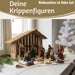 KI-generiertes Bild,Krippenfiguren Set 11 Figuren 9cm Traditionell Handbemalt Krippe Krippenset Xmas