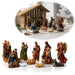 KI-generiertes Bild Krippenfiguren Set 11 Figuren 9cm Traditionell Handbemalt Krippe Krippenset Xmas