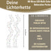 KI-generiertes Bild,Micro LED Lichterkette Perlen Soft Multi Colour 80 Lampen 1,2 Meter Timer Batterie