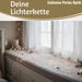KI-generiertes Bild,Micro LED Lichterkette Perlen Soft Multi Colour 80 Lampen 1,2 Meter Timer Batterie