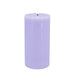KI-generiertes Bild,LED 3D Stumpenkerze Ribe Lila 15x7,5cm Echtwachs flackernde flammenlose Kerze