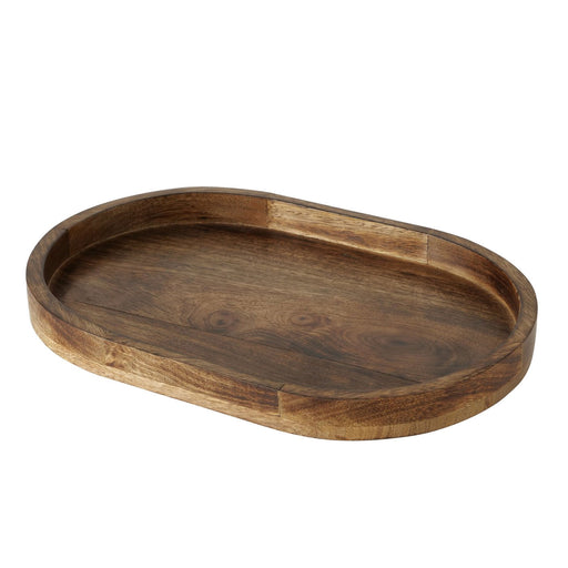 KI-generiertes Bild,Deko-Tablett Mango Holz Braun 36cm Rund Serviertablett Kerzen-Schale Obst-Schale