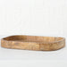 KI-generiertes Bild,Holz Deko Küchentablett Mango Braun 38x25cm Serviertablett Obstschale Brot