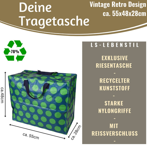 KI-generiertes Bild,XXL Jumbo Bag Green Spotlight 55cm Aufbewahrungstasche Einkaufstasche