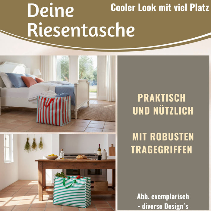 KI-generiertes Bild,XXL Jumbo Bag Tilde bunte Blumen 55cm Aufbewahrungstasche Einkaufstasche