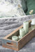 KI-generiertes Bild,XL Holz Serviertablett Griffe 61x17cm Fundholz Grifftablett Deko Tablett